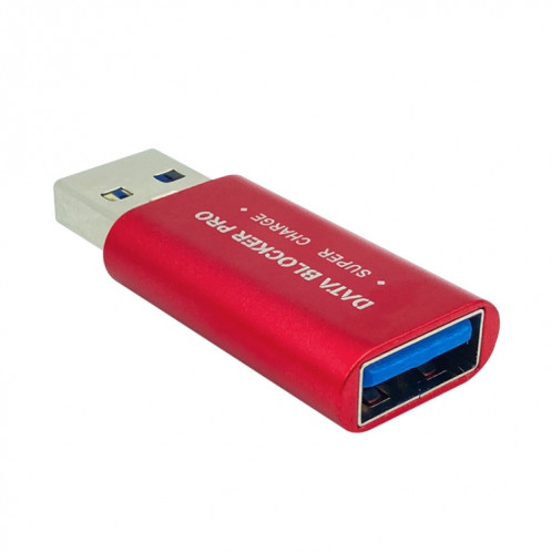 Connecteur de charge rapide du bloqueur de données USB GE06 (rouge) SH201G1577-34