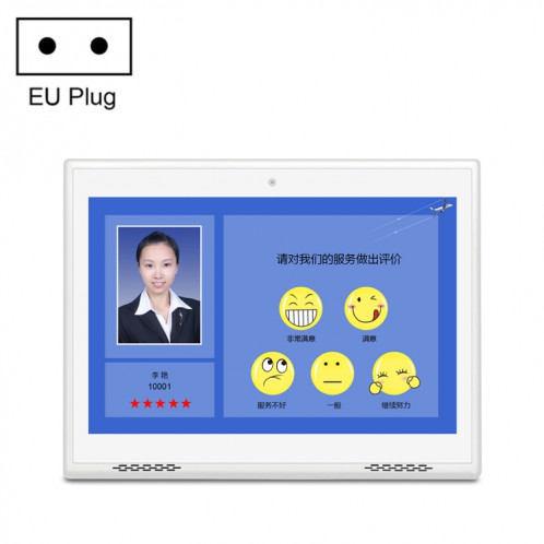 HSD1007A 10,1 pouces écran tactile tout en un PC, RK3128 1 Go + 16 Go Android 6.0, prise : (blanc) SH902B435-37