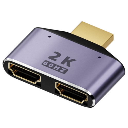 Adaptateur HDMI 2 en 1 2K 60Hz avec voyants lumineux SH13671419-35