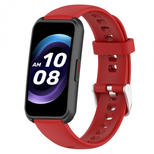 Pour Keep Band B4 Bracelet de montre en silicone à surface brillante de 16 mm (rouge) SH901E1206-38