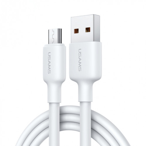USAMS US-SJ608 U84 Câble de données de chargement USB vers micro USB 2 A, longueur du câble : 2 m (blanc) SU702A1162-37