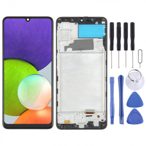 Écran LCD OLED pour Samsung Galaxy A22 4G SM-A225 Assemblage complet du numériseur avec cadre SH3402461-35