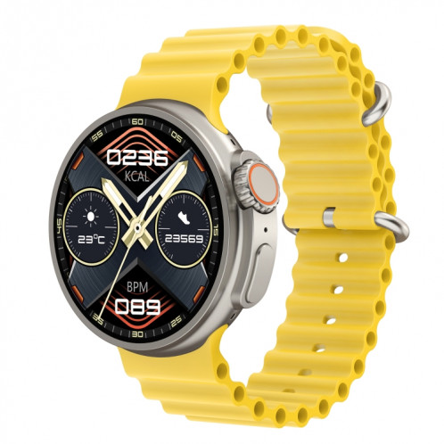 K9 Ultra Pro 1,39 pouces Bande de silicone IP67 Étanche Smart Watch Support Bluetooth Appel / NFC (Jaune) SH401A1768-310