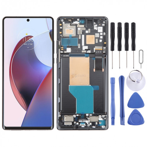 Écran LCD d'origine pour Motorola Moto Edge 30 Ultra Digitizer Assemblée complète avec cadre SH4313519-35