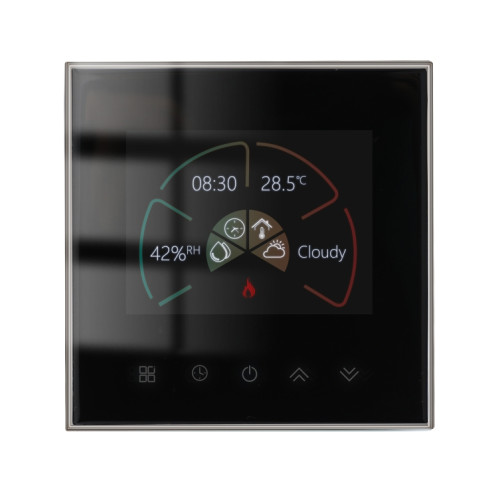 BHT-2002GCLM 220V Smart Home Chauffage Thermostat Chaudière Chauffage WiFi Thermostat (Noir) SH501B424-38