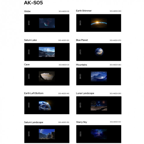 Godox AK-S05 Ensemble de diapositives de collection de transparents 10 en 1 pour kit de projection Godox AK-R21 SG15051371-35