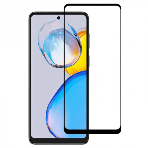 Pour Motorola Moto E32 India / E32s Full Glue Full Cover Film de protection d'écran en verre trempé SH1105972-38