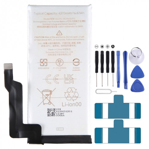 Pour le remplacement de la batterie Google Pixel 6a 5G 4370mAh GLU7G SH16011587-30