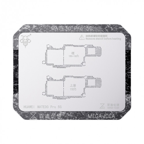 Pour Huawei Mate 30 Pro 5G Qianli Mega-idea Multi-fonctionnel Positionnement du cadre moyen BGA Plate-forme de reballage SQ03121280-310