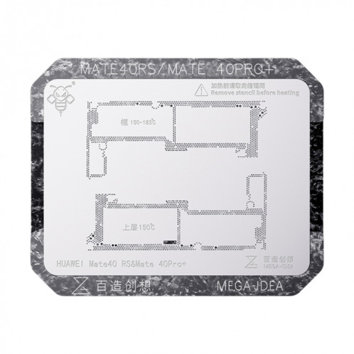 Pour Huawei Mate 40 Pro + Qianli Mega-idea Plateforme de reballage BGA de positionnement de cadre central multifonctionnel SQ03131792-310