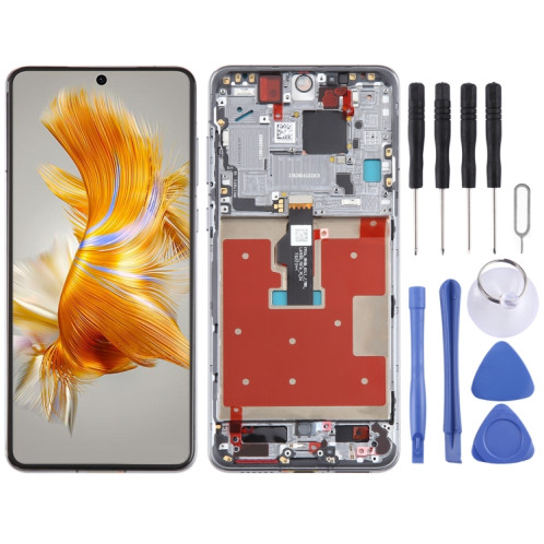 Écran LCD d'origine pour assemblage complet de numériseur Huawei Mate 50 avec cadre SH7502727-36