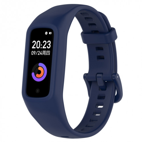 Pour Keep Band B2 Bracelet de montre en silicone intégré de couleur unie (bleu marine) SH301B621-39