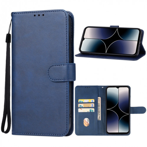 Pour étui de téléphone en cuir Ulefone Note 16 Pro (bleu) SH303D1354-36