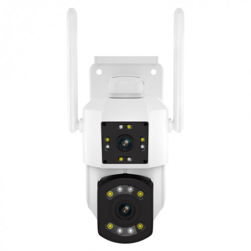 ESCAM PT210 2x3MP double objectif double écran moniteur WiFi caméra prise en charge bidirectionnelle détection de voix et de mouvement et stockage en nuage (prise ue) SE101A1145-311