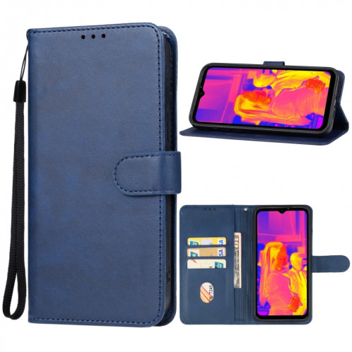 Pour étui de téléphone en cuir Ulefone Power Armor 18T Ultra (bleu) SH707D1624-36