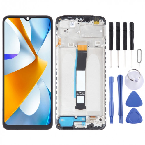 Écran LCD matériel OEM pour assemblage complet de numériseur Xiaomi Poco C40 avec cadre SH51271353-36