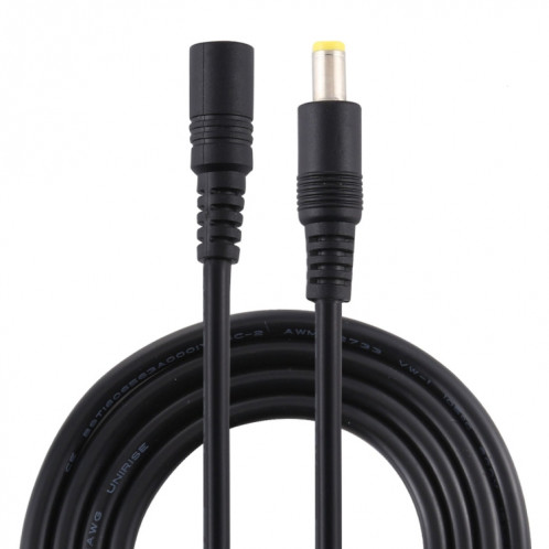 8A 5.5 x Câble d'extension d'alimentation CC femelle à 2,5 mm à mâle, longueur de câble: 1m (noir) SH701A1136-34