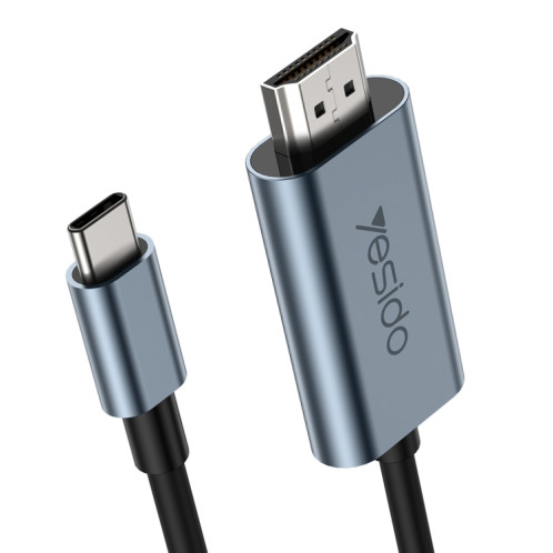 Câble adaptateur Yesido HM10 USB-C/Type-C vers HDMI HD, longueur : 2 m SY0801518-38