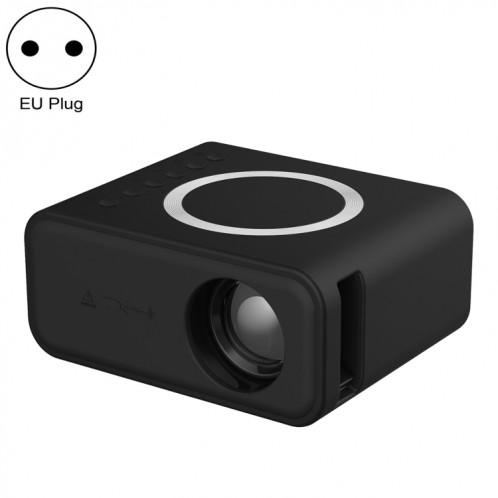 Le mini projecteur LCD T300S 320 x 240 24 ANSI Lumens prend en charge le même écran filaire et sans fil, spécification : (noir). SH202A1530-312