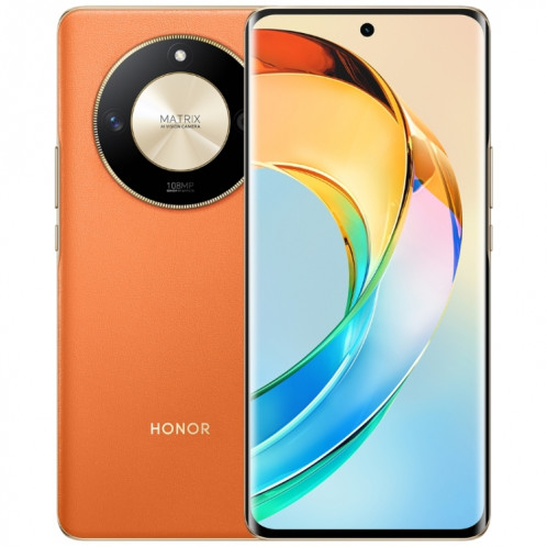 Honor X50 5G, appareil photo 108 MP, 6,78 pouces MagicOS 7.1.1 Snapdragon 6 Gen1 Octa Core jusqu'à 2,2 GHz, réseau : 5G, OTG, ne prend pas en charge Google Play, mémoire : 8 Go + 256 Go (Orange) SH702C1526-38