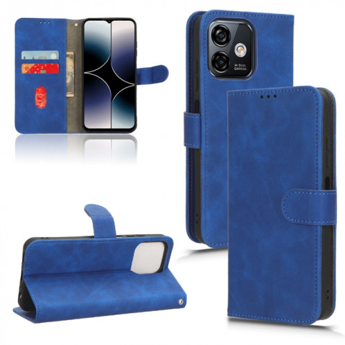 Pour Ulefone Note 16 Pro Skin Feel Étui de téléphone en cuir à rabat magnétique (Bleu) SH001B965-36