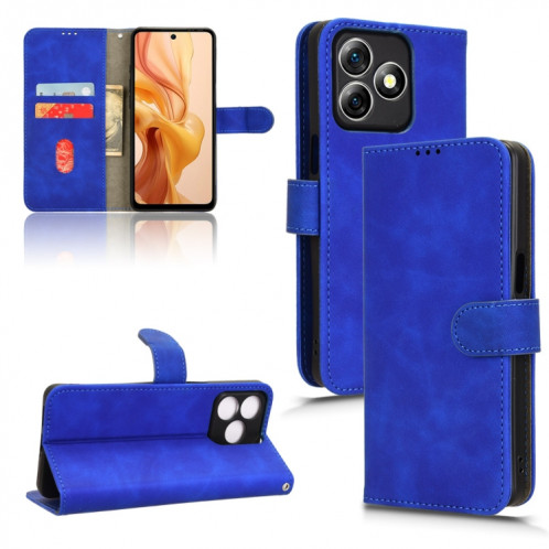 Pour Ulefone Note 18 Ultra Skin Feel Étui de téléphone en cuir à rabat magnétique (Bleu) SH004B1147-36