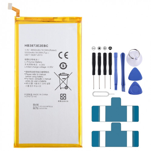 Remplacement de la batterie HB3873E2EBC 5000mAh pour Huawei Mediapad Honor X1 X2 SH5716988-30