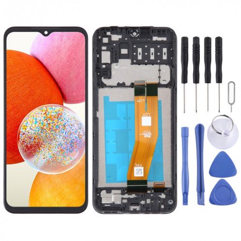 Écran LCD d'origine pour Samsung Galaxy A14 SM-A145F numériseur assemblage complet avec cadre SH01011668-37