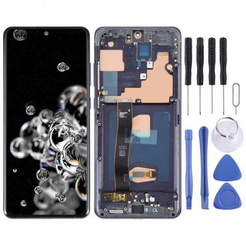 Écran LCD OLED pour Samsung Galaxy S20 Ultra 4G/5G SM-G988 Assemblage complet du numériseur avec cadre SH0903396-37