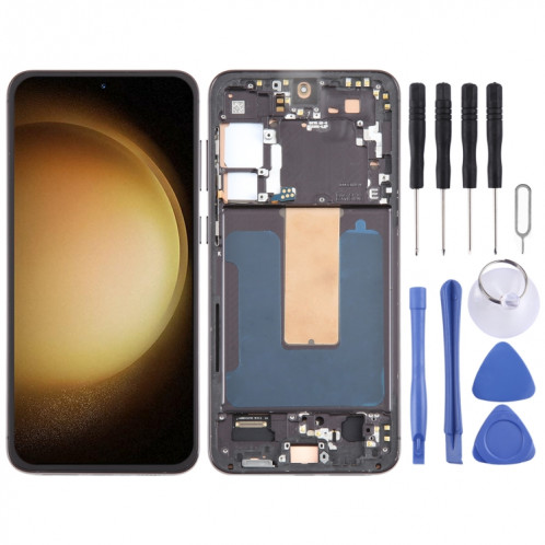 Pour Samsung Galaxy S23 + 5G SM-S916B OLED LCD écran numériseur assemblage complet avec cadre SH09091067-37