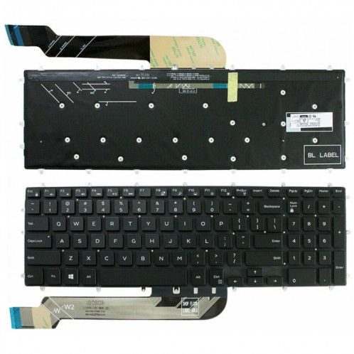 Pour clavier d'ordinateur portable Dell Inspiron 15-7566 / 17-7000 Series (noir) SH501A1745-36