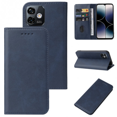 Pour étui de téléphone en cuir à fermeture magnétique Ulefone Note 16 Pro (bleu) SH202B1492-38