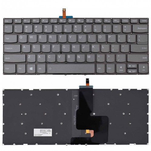 Pour Lenovo Yoga Flex 5-1470/Flex 5-1570 US Version clavier d'ordinateur portable rétro-éclairé SH64011357-36
