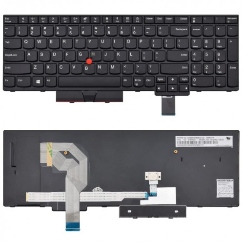 Pour Lenovo P51S P52S T570 T580 US Version clavier d'ordinateur portable rétro-éclairé SH74061335-36