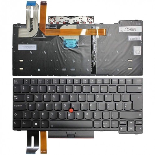 Pour Lenovo Thinkpad T480s E480 L480 UK Version clavier d'ordinateur portable rétro-éclairé SH8201808-36
