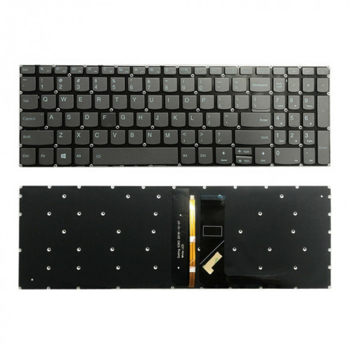 Pour Lenovo Ideapad 320-15ABR 320-15AST US Version clavier d'ordinateur portable rétro-éclairé avec clé de commutation SH8801633-36