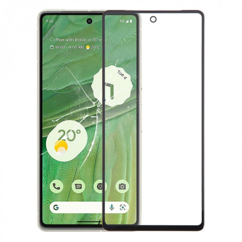 Pour Google Pixel 7 lentille extérieure en verre avec adhésif OCA optiquement transparent SH45021141-37