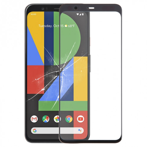 Pour Google Pixel 4XL lentille extérieure en verre avec adhésif optiquement transparent OCA SH45071540-37