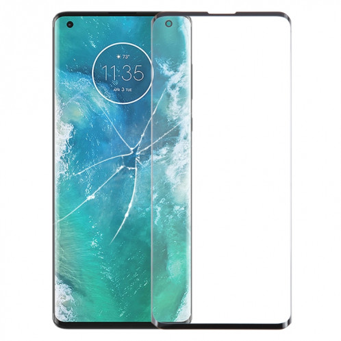 Pour Motorola Edge + lentille extérieure en verre avec adhésif OCA optiquement transparent SH4603836-37