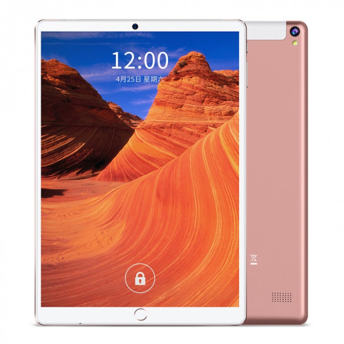 BDF P10 Tablette d'appel téléphonique 3G 10,1 pouces, 4 Go + 64 Go, Android 10 MT8321 Quad Core, prise en charge double SIM, prise UE (or rose) SB901D865-39