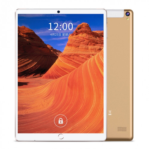 BDF P10 Tablette d'appel téléphonique 3G 10,1 pouces, 2 Go + 32 Go, Android 9.0 MTK6735 Quad Core, prise en charge double SIM, prise UE (or) SB001B60-39