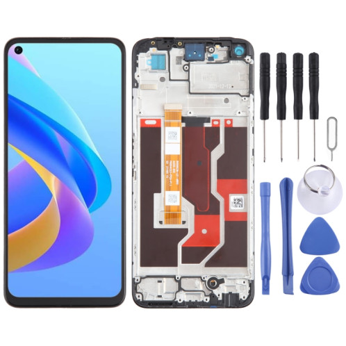 Pour OPPO A76 4G OEM écran LCD numériseur assemblage complet avec cadre SH1223468-37