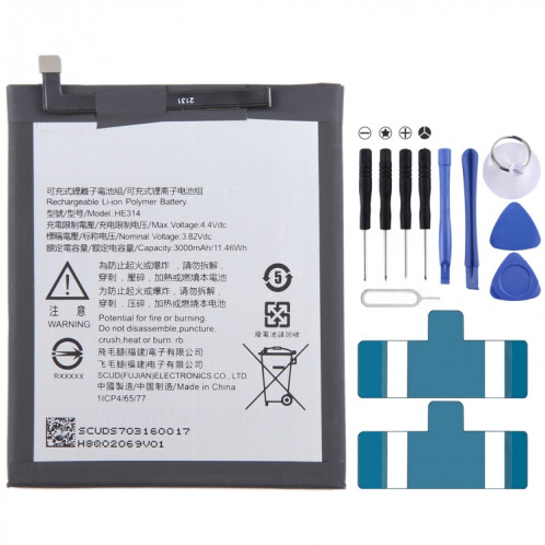 Pour remplacement de batterie Sharp Z2 FS8002 SH73041588-30