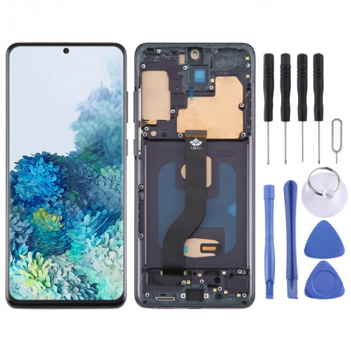 Pour Samsung Galaxy S20 + SM-G985 TFT LCD écran numériseur assemblage complet avec cadre, ne prenant pas en charge l'identification par empreinte digitale SH26051659-37