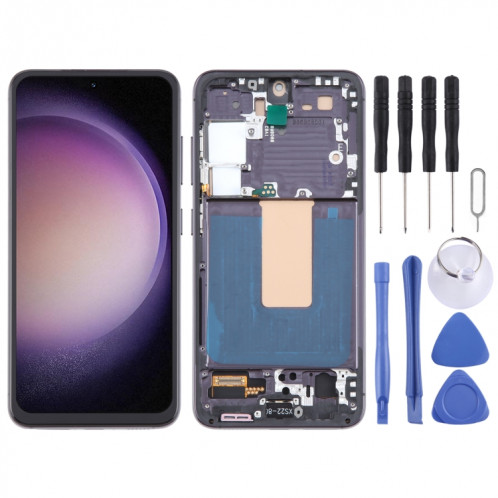 Écran LCD TFT pour Samsung Galaxy S23 SM-S911B, assemblage complet avec cadre, ne prend pas en charge l'identification par empreinte digitale SH2607488-37