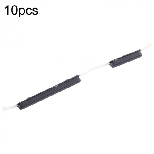 Pour Samsung Galaxy A03 Core SM-A032 10 pièces bouton d'alimentation + bouton de contrôle du volume (noir) SH619A356-34