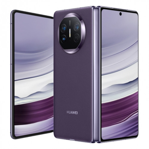 HUAWEI Mate X5, édition collector 16 Go + 1 To, 7,85 pouces + 6,4 pouces HarmonyOS 4.0.0 Kirin 9000S 7 nm Octa-Core 2,16 GHz, OTG, NFC, ne prend pas en charge Google Play (violet) SH105A188-318