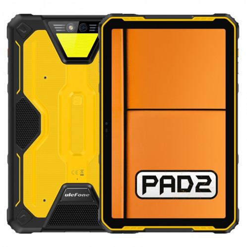  Tablette PC robuste Ulefone Armor Pad 2, 16 Go + 256 Go 11 pouces Android 13 MediaTek Helio G99 Octa Core 4G réseau (jaune) SU902B1933-315