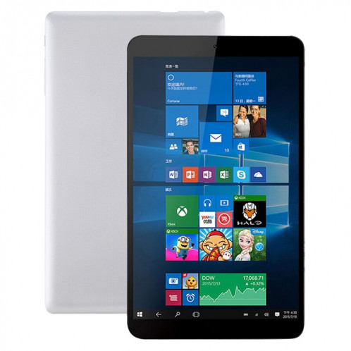 Tablette PC HSD8001 de 8 pouces, 4 Go + 128 Go, Windows 10, Intel Atom Z8350 Quad Core, prise en charge Bluetooth et WiFi (argent) SH301B1611-311