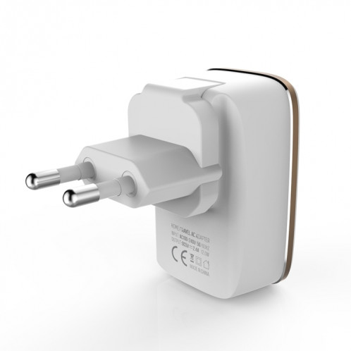 LDNIO A2204 2 en 1 12W double interface USB chargeur de voyage chargeur de téléphone portable avec câble de données de type C / USB-C, prise ue SL2702649-37
